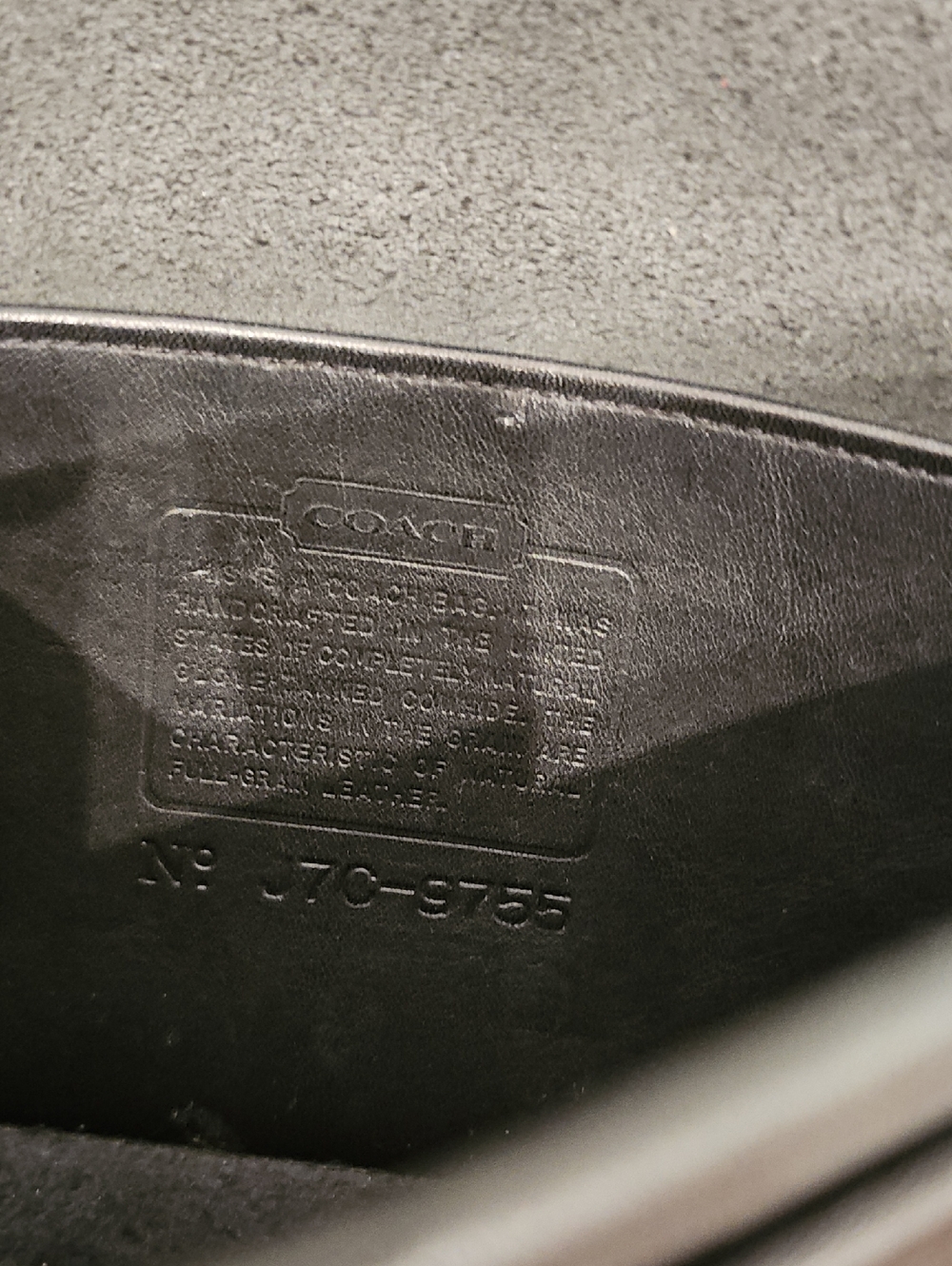 [Brand NEW] COACH Y2K Vintage Black Leather Legacy Crossbody Pocket Purse NWOT - Picture 8 of 8